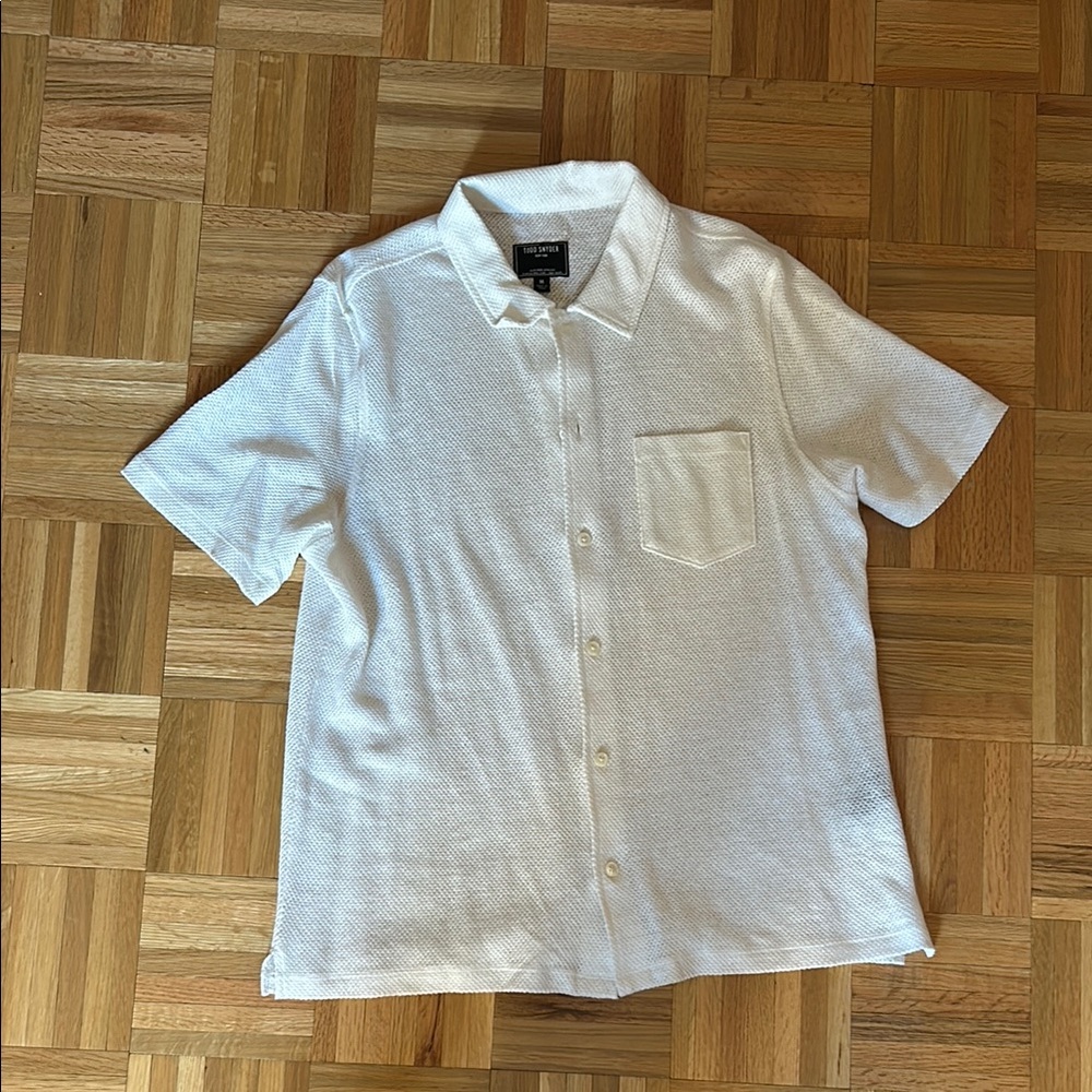 Todd Snyder linen button down | made in Italy- SZ medium